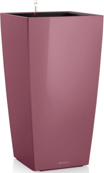 Кашпо Lechuza Cubico 30 квадратный 14л сливовый (18213) 