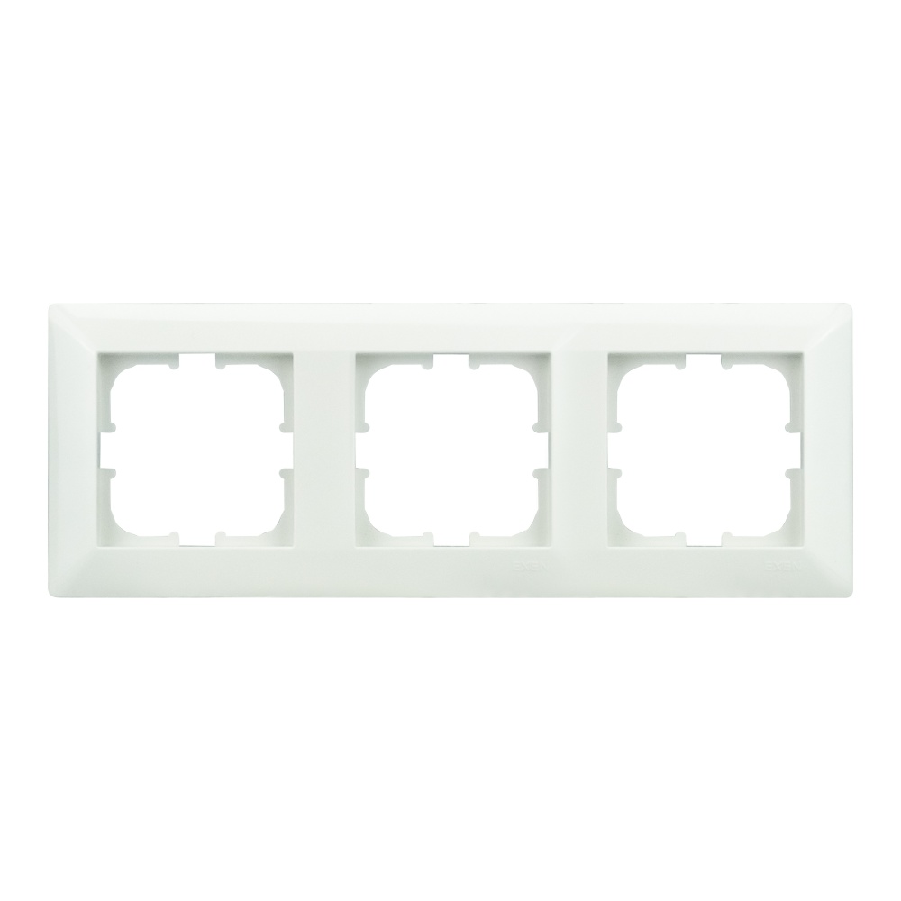 Рамка трехместная Exen ODAK горизонтальная белый 210-010000-103