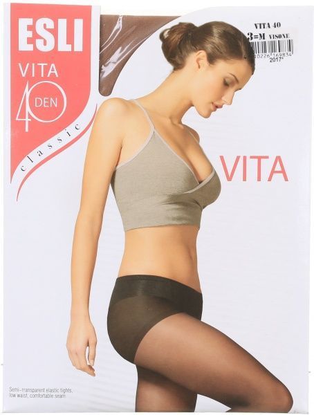 Колготки женские ESLI Vita Vita 40 den visone р. 3 бежевый 