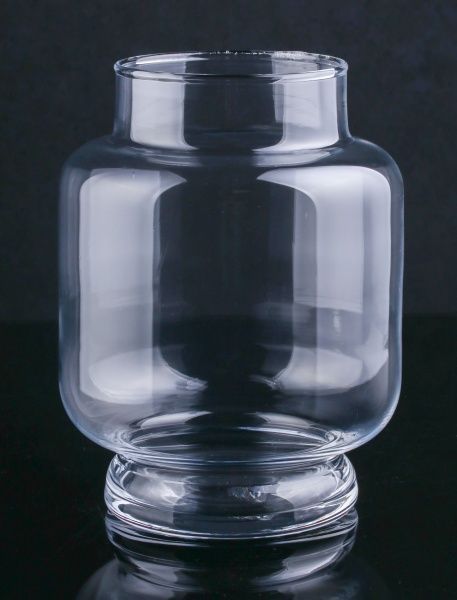 Ваза стеклянная Лей, 16х21 см