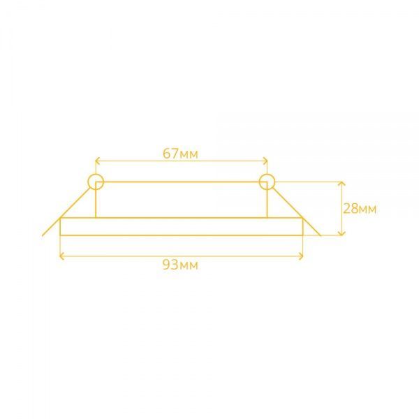 Светильник точечный LightMaster AL400 2 шт./уп. 6 Вт 5000 К белый 