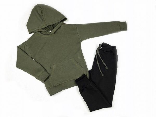 Спортивный костюм Luna Kids 1 д/х р.146 оливковый/черный 
