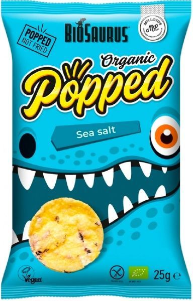 Снеки кукурузные Biosaurus c морской солью 25 г органические