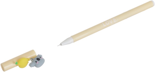 Ручка гелевая Экзотик желтый 