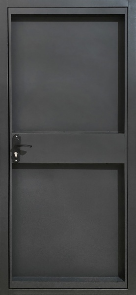 Двері вхідні Двері БЦ Техно чорний 2050x960 мм ліві