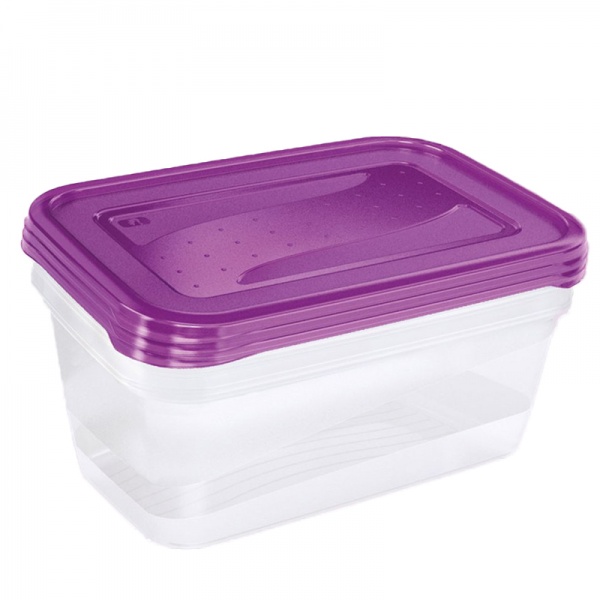 Набір контейнерів для харчових продуктів Fredo Fresh 3х1,25 л 3 шт Keeeper