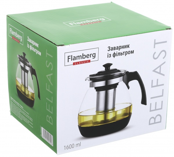 Чайник заварочный Belfast 1600 мл IT-A62 Flamberg