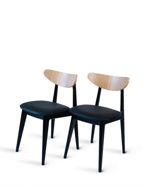 Стілець PAVLYK Марсель чорний / бук