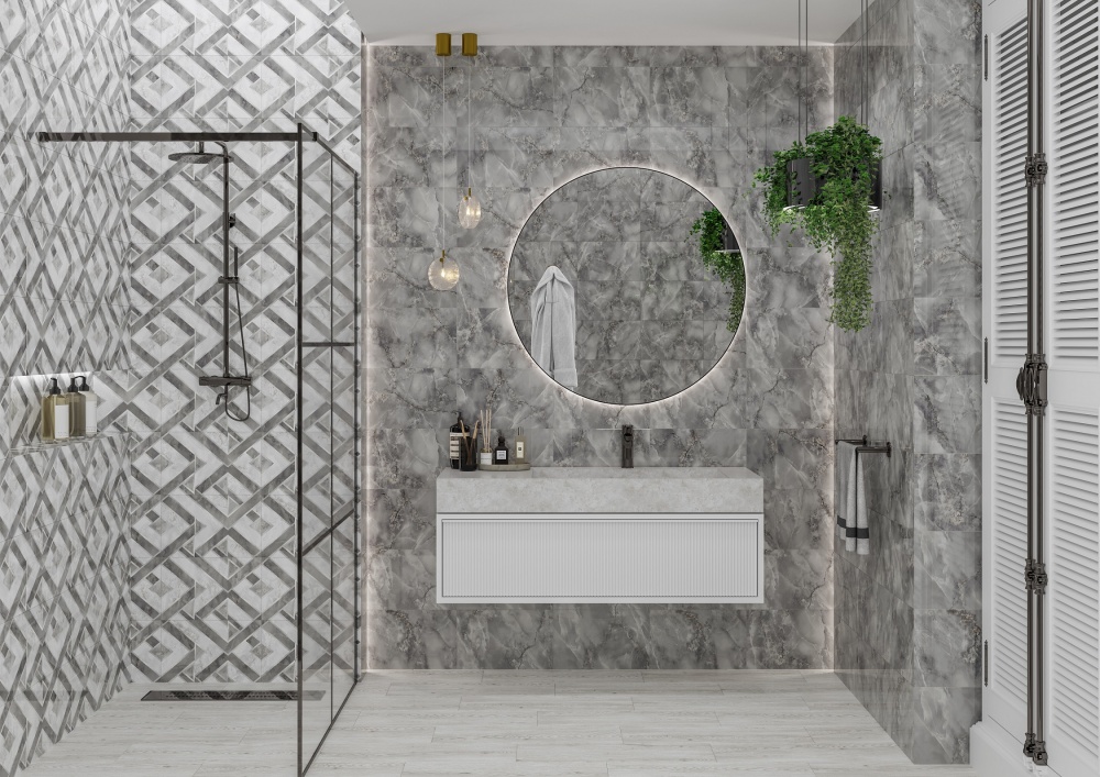 Плитка Golden Tile GERMES темно-сірий GMП061 30x60 см