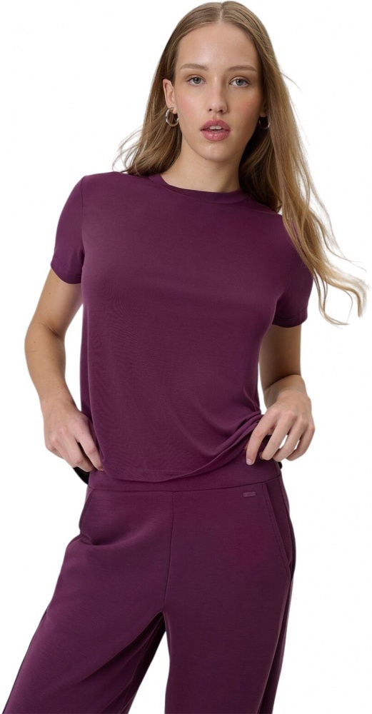Футболка 4F TSHIRT F2773 4FWSS26TTSHF2773-60S р.XS бордовий