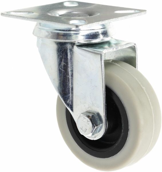 Ролик меблевий поворотний з площадкою d50 мм 3033-50 (60х60)