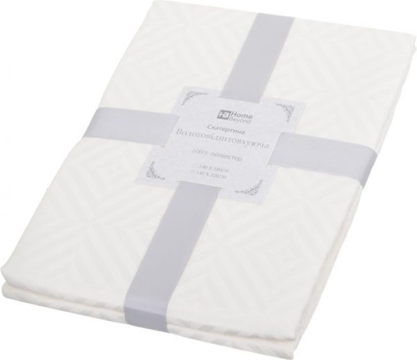 Скатерть 140x220 см молочный Home Beyond 