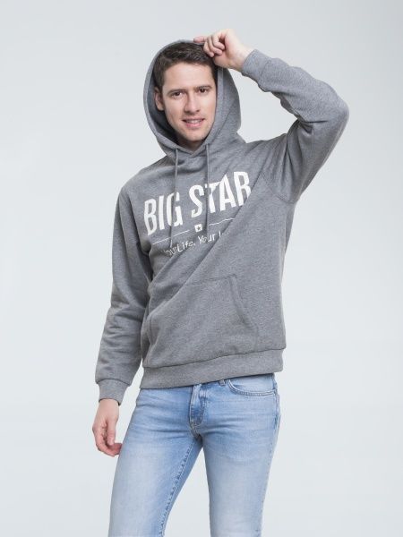 Джемпер BigStar ASHLYNO 154553903 р. L темно-сірий