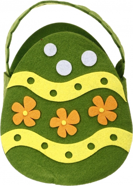 Декорация пасхальная Діамантові ручки Писанка 20х17 см травяной