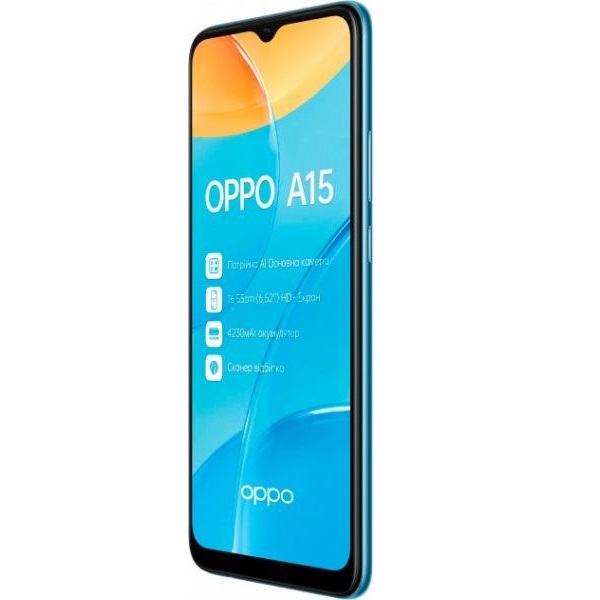 Смартфон OPPO A15 2/32GB blue (CPH2185 BLUE) 