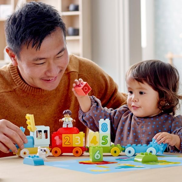 Конструктор LEGO DUPLO Поезд с цифрами — учимся считать 10954
