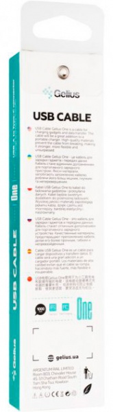 Кабель Gelius One GP-UC119 Type-C 1 м білий 