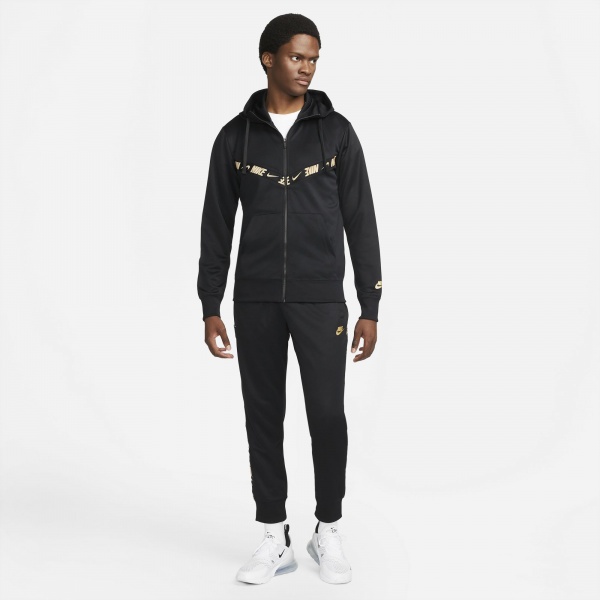 Джемпер Nike M NSW REPEAT PK FZ HOODIE GOLD DQ1933-010 р. XL черный