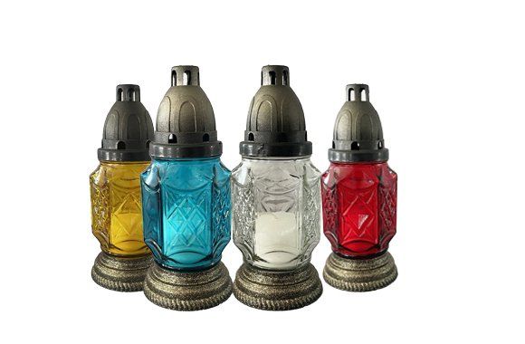 Лампада скляна з кришкою 17,5x8 см в асортименті (1780000)