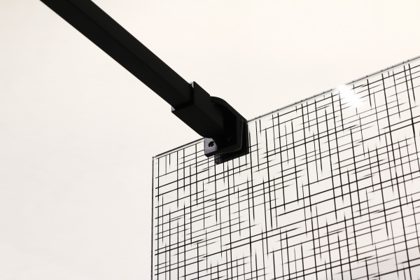 Стенка для душевой кабины BLack Dashes 120 см HAR-0025 