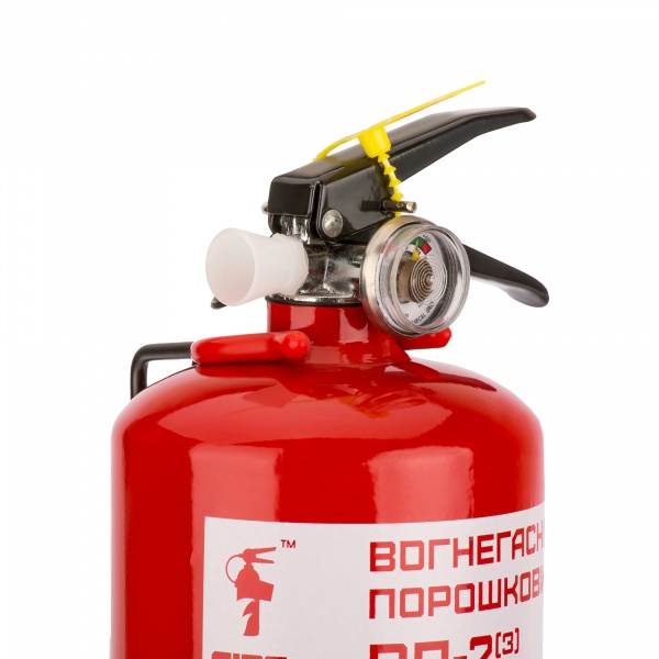 Огнетушитель порошковый Пожзахист ВП-2 с кронштейном 