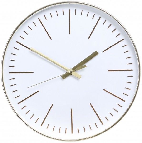 Часы настенные Сиквелл золотая рамка 30,5х30,5х4,3 см