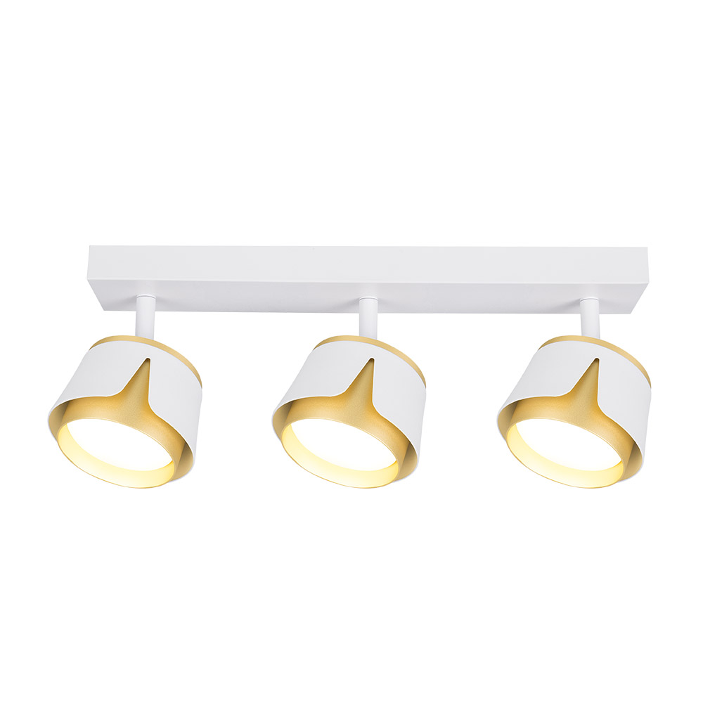 Спот Maxus Flora Base GX53 білий/золото 3-MAX-SF-GX53-WG