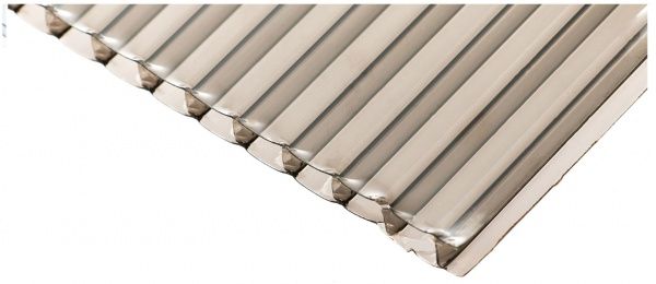 Полікарбонатний лист Bauglas ST Longlife 3000x1050x10 мм бронзовий