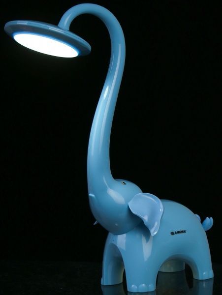 Настольная лампа слон Менни 1x60 Вт G4 синий LX-102928 