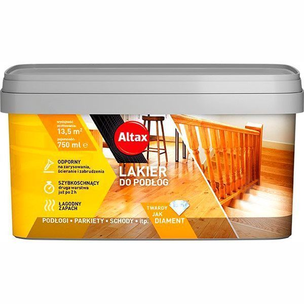 Лак паркетний Altax прозорий напівматовий 0.75 л