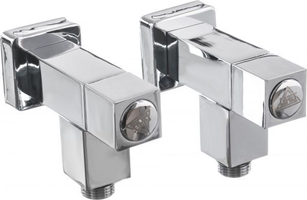 Комплект кранов Laris для полотенцесушителя 1/2х1/2 Кватро (LX-855)
