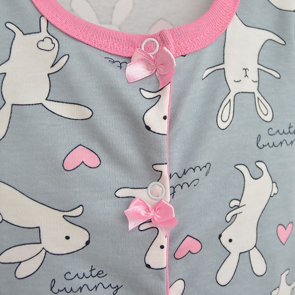 Человечек для девочки Blanka Зайчик р.68 серый 110131 