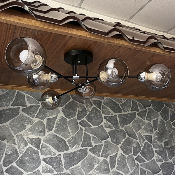 Люстра стельова Blitz 6x60 Вт E27 хром/чорний 8242-46 