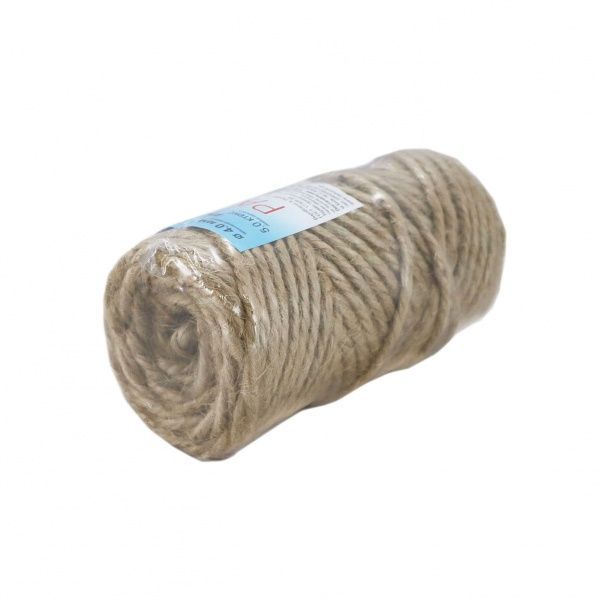 Шнур Радосвіт джутовый декоративный 4 мм 50 м коричневый