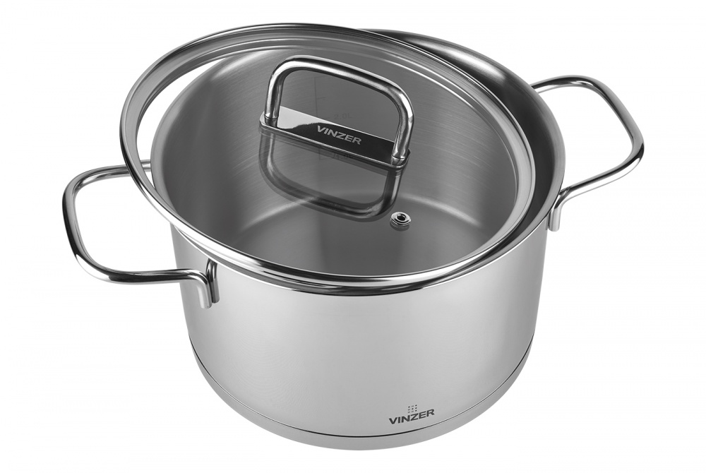 Кастрюля с крышкой Vinzer Glossy Line 5,6 л 50045