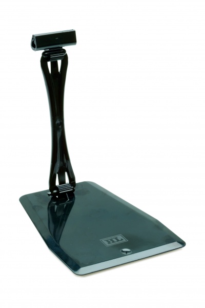 Ценникодержатель для гастрономии чёрный с ножкой 100 мм на подставке 5 шт. 