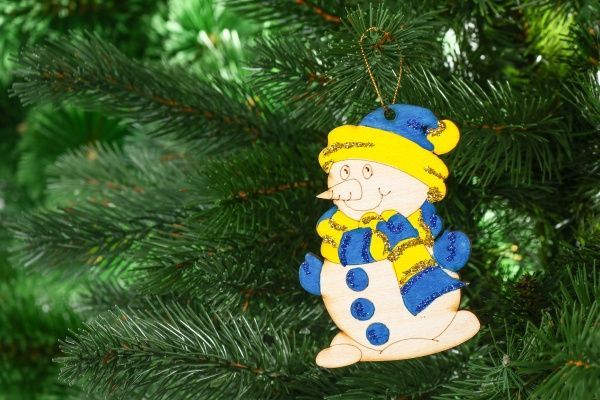 Підвіска Сніговик 11.6 см 7499  