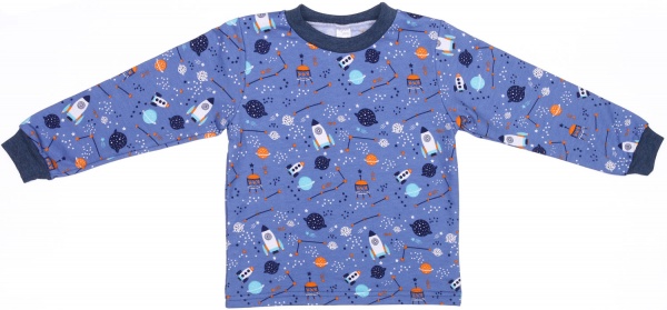 Пижама детская для мальчика Татошка 0102202кос р.128 синий 