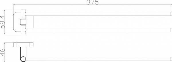 Держатель для полотенец Aqua Rodos Capri 6631