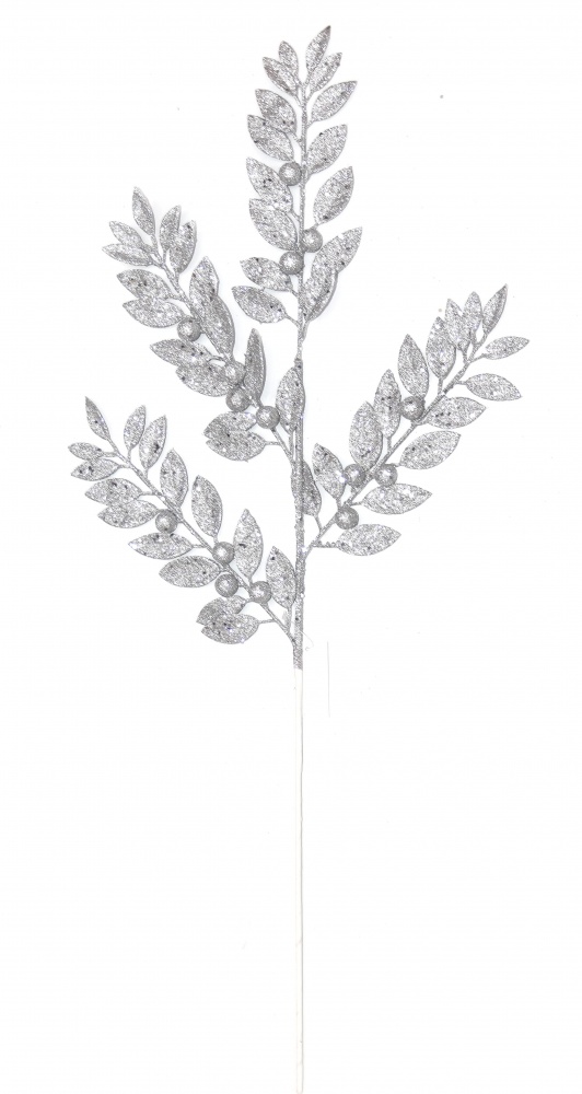 Веточка декоративная с листьями и ягодами в ассортименте 2 цвета 79 см TG23H23312