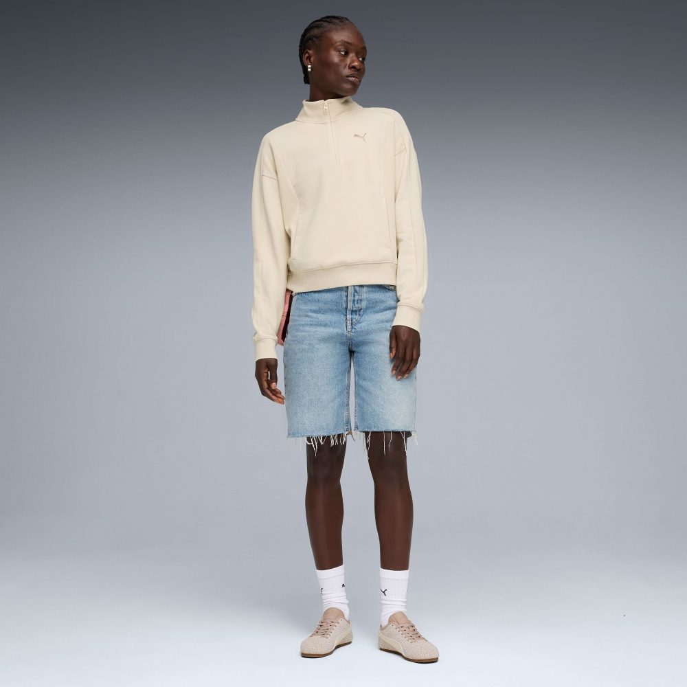 Джемпер Puma PUMA CLASS Relaxed Half-Zip Crew 69187387 р.M бежевый