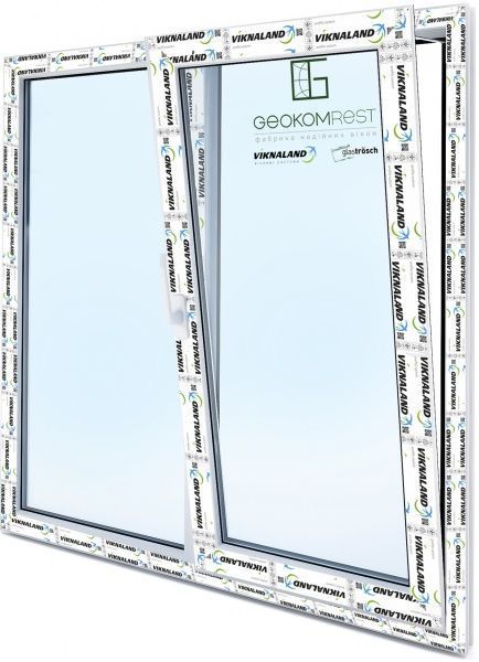 Окно поворотно-откидное VIKNALAND В 58 1400x1410 мм правое 