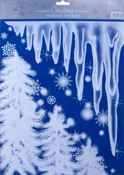 Декоративна наліпка новорічна в асортименті BCC040600 30x42 см