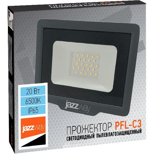 Прожектор Jazzway PFL-C3 LED 20 Вт IP65 серый 