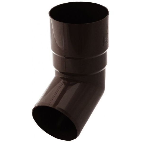 Колено трубы Bryza 90 мм коричневый 