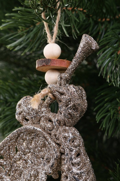 Декоративна підвіска Янгол 16 см бронзовий NY21109