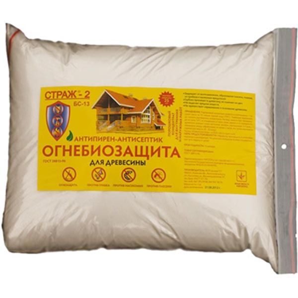 Вогнебіозахист Страж-2 БС-13 суха суміш пакет 1 кг