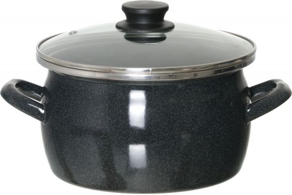 Кастрюля с крышкой Мрамор 4 л 2430112 Omelia