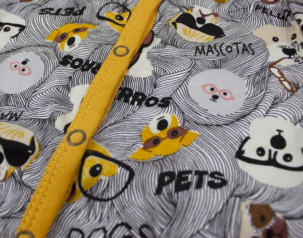 Чоловічок для дівчинки Маленькие люди Собачки р.62 сірий 