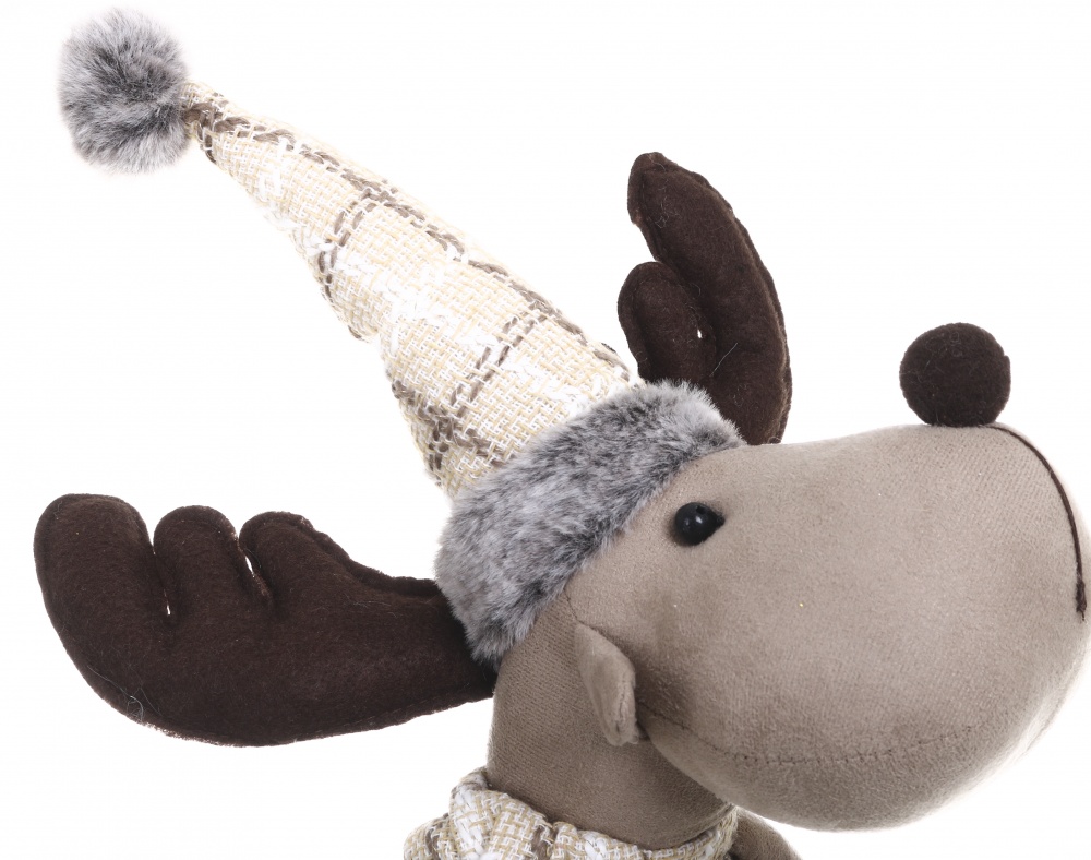 Декорація новорічна Лось на висувних ніжках 24x77 см коричневий 2 асортимента LF2223028AB